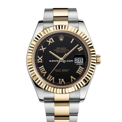 Rolex Datejust 116333 Black Roman Oyster