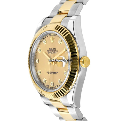 Rolex Datejust 116333 Champagne Diamond Dial
