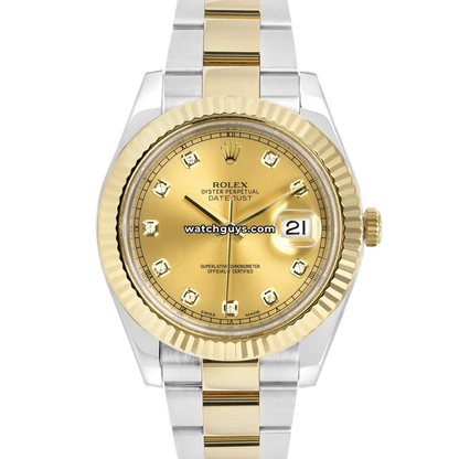 Rolex Datejust 116333 Champagne Diamond Dial