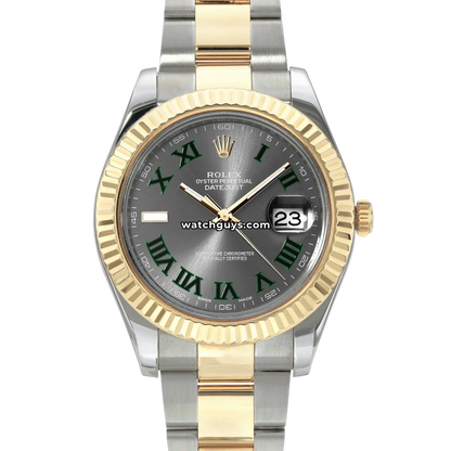 Rolex Datejust 116333 Wimbledon Two Tone Oyster