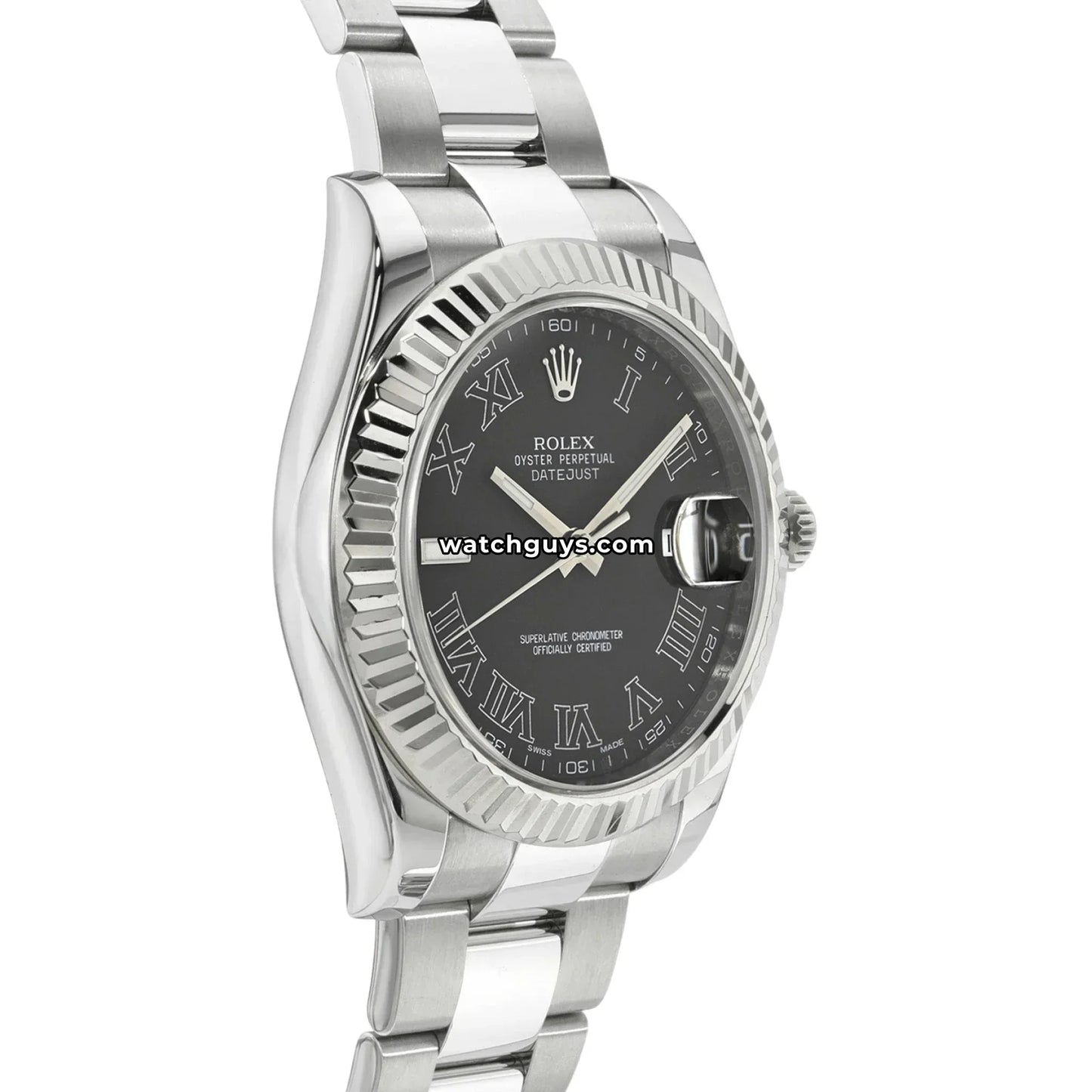 Rolex Datejust 116334 Grey Roman Oyster