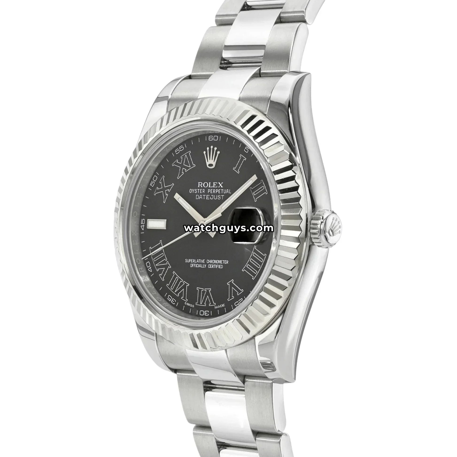 Rolex Datejust 116334 Grey Roman Oyster