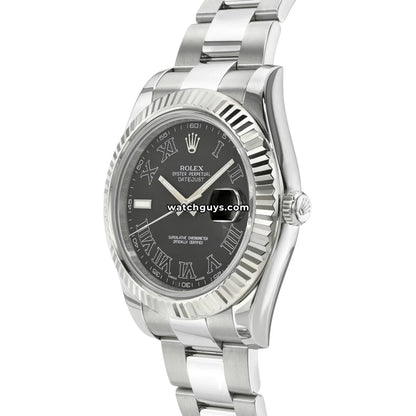 Rolex Datejust 116334 Grey Roman Oyster