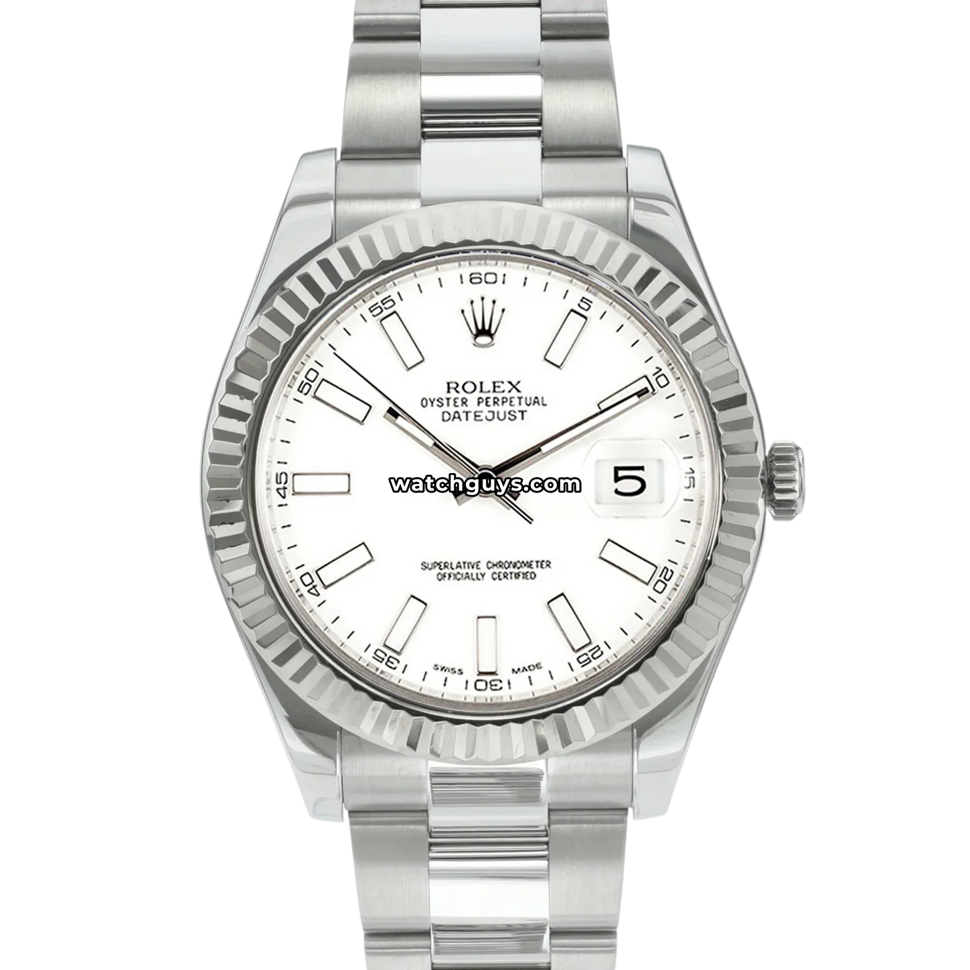 Rolex Datejust 116334 White Oyster