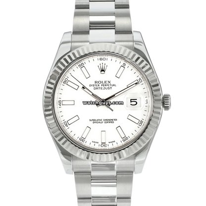 Rolex Datejust 116334 White Oyster