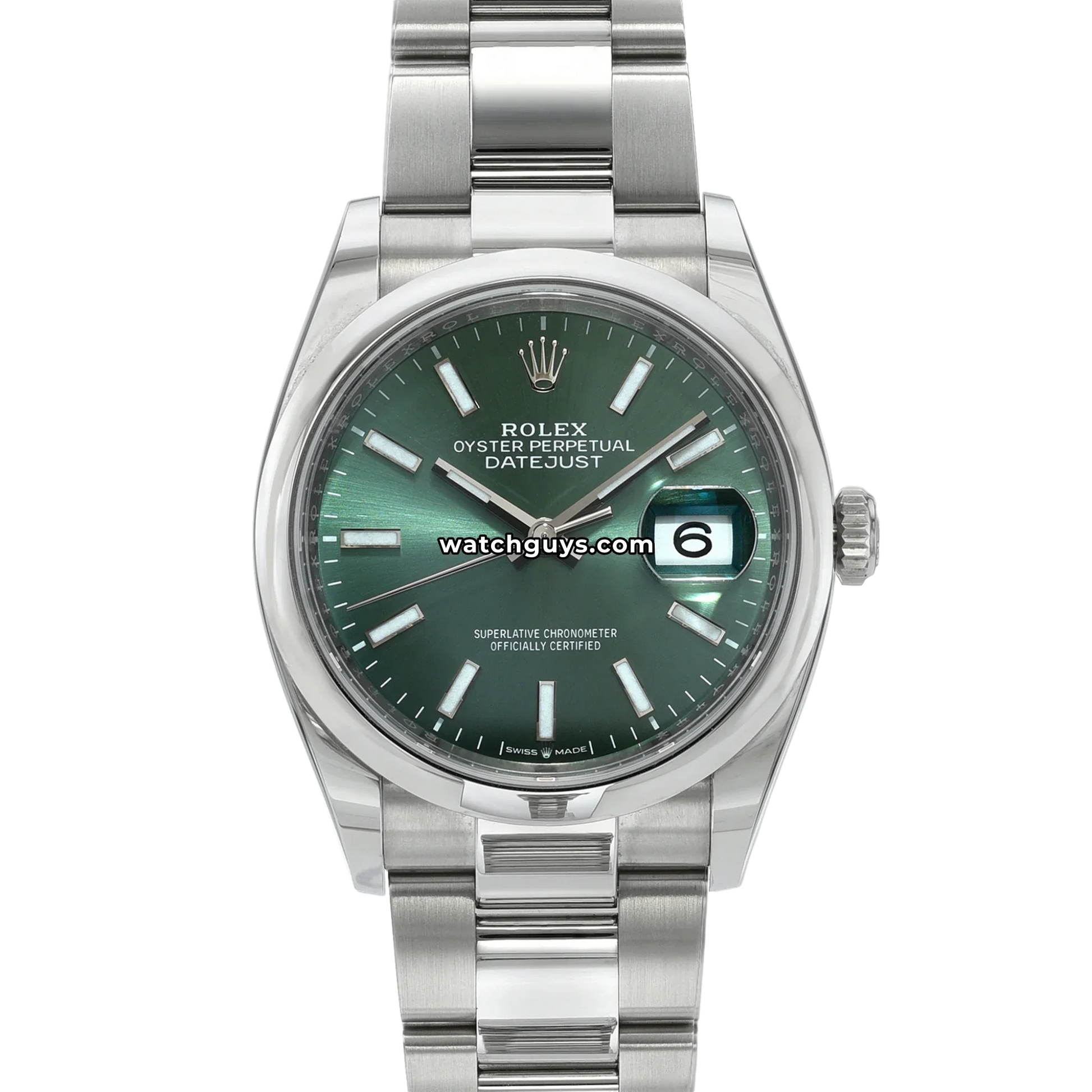 Rolex Datejust 126200 Mint Green Oyster