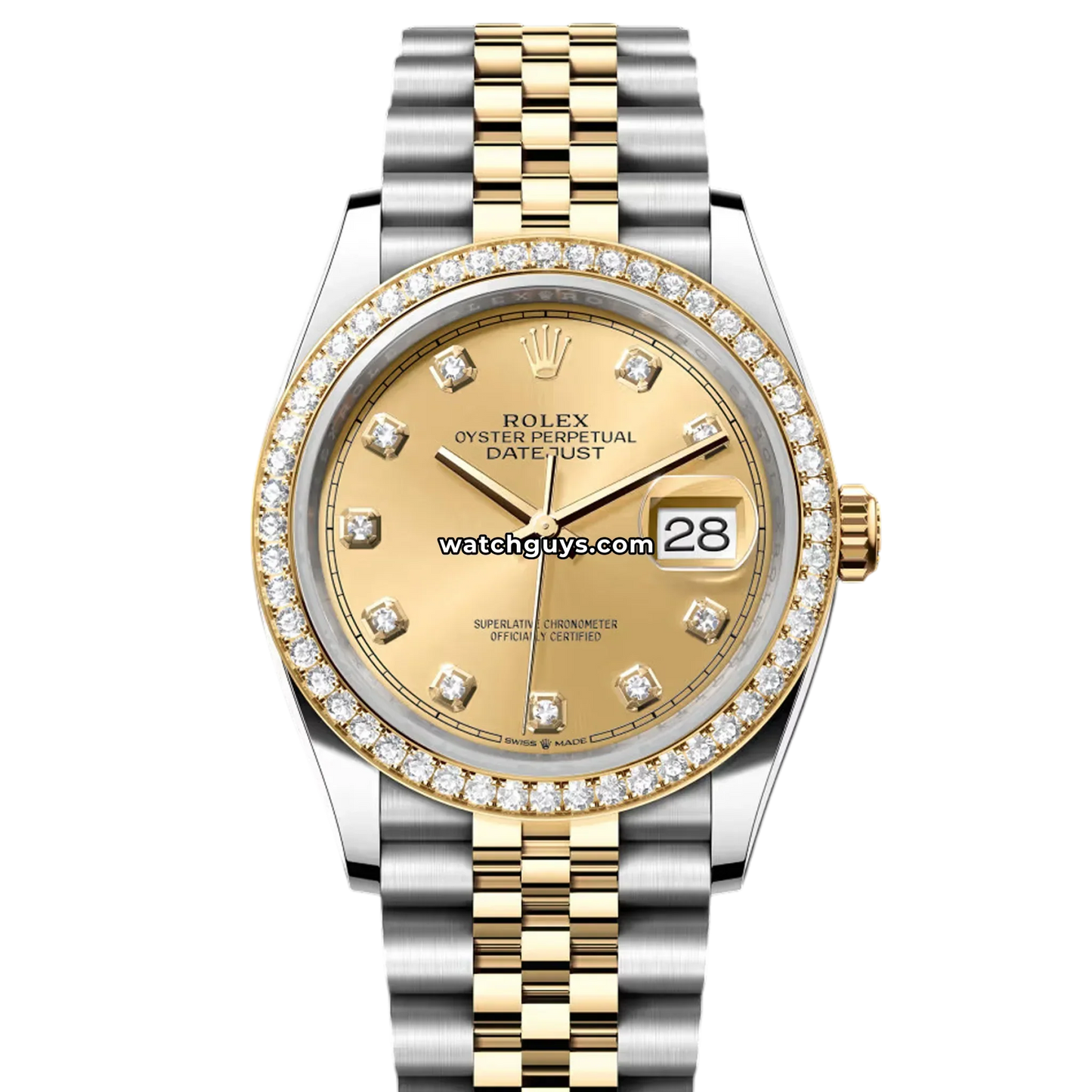 Rolex Datejust 126283RBR Champagne Diamond Jubilee