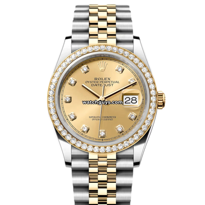 Rolex Datejust 126283RBR Champagne Diamond Jubilee