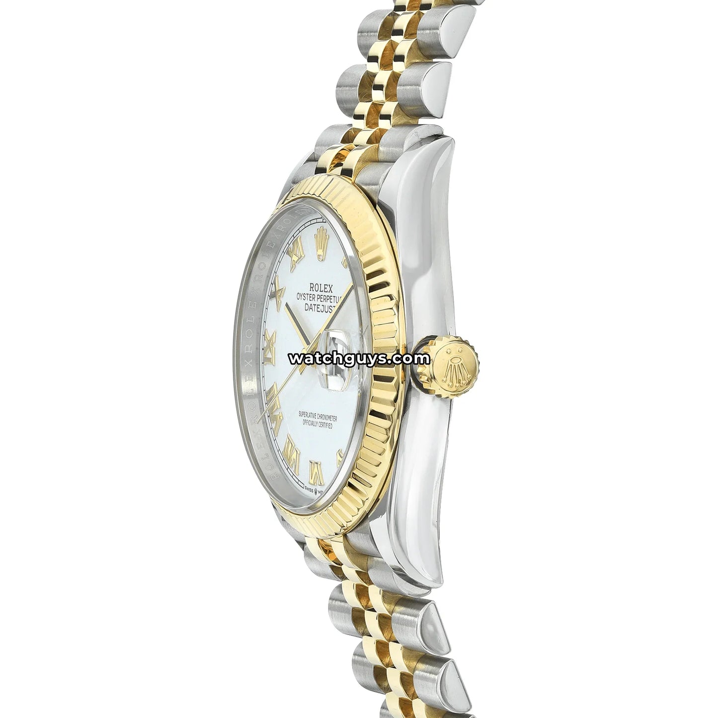 Rolex Datejust 126233 White Roman Two Tone