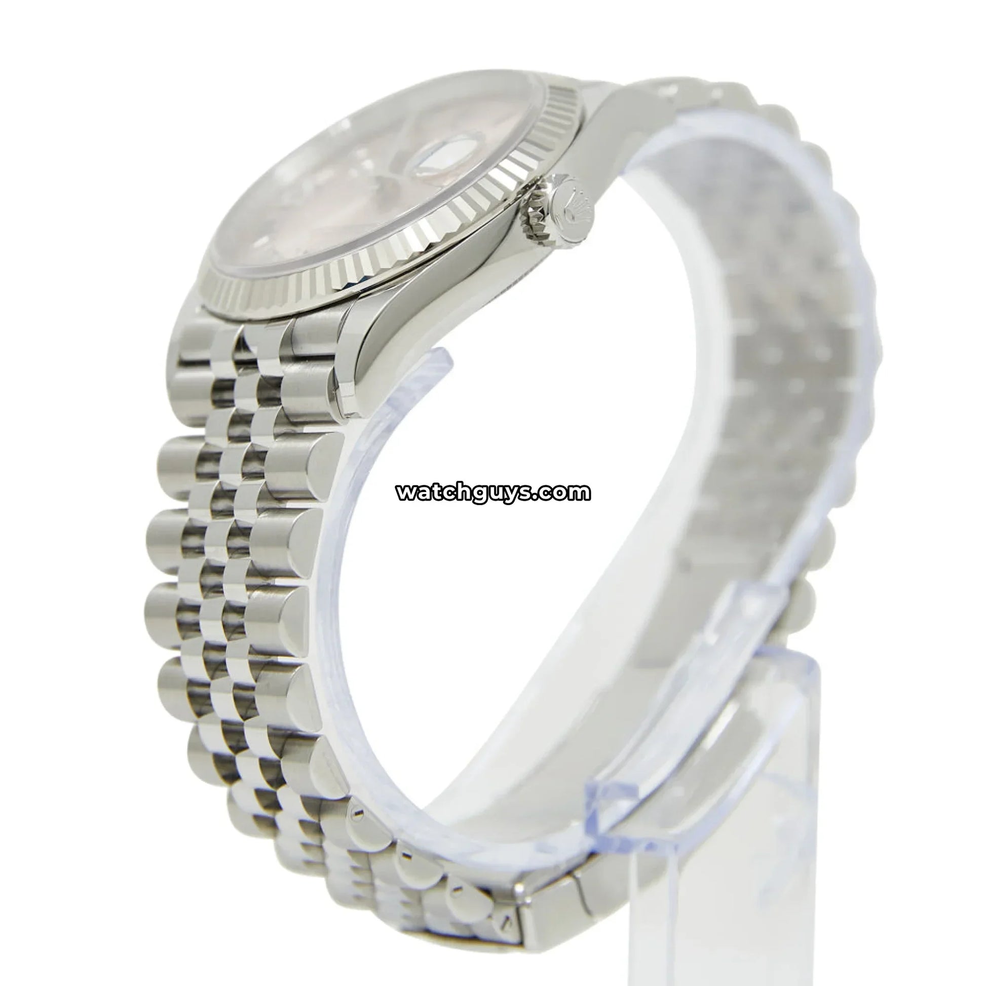 Rolex Datejust 126234 Pink Diamond Stainless Steel Jubilee