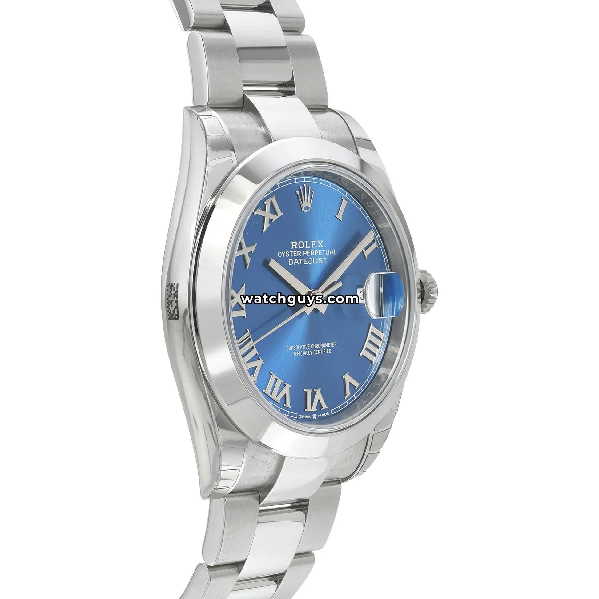 Rolex Datejust 126300 Azzurro Blue Roman Oyster