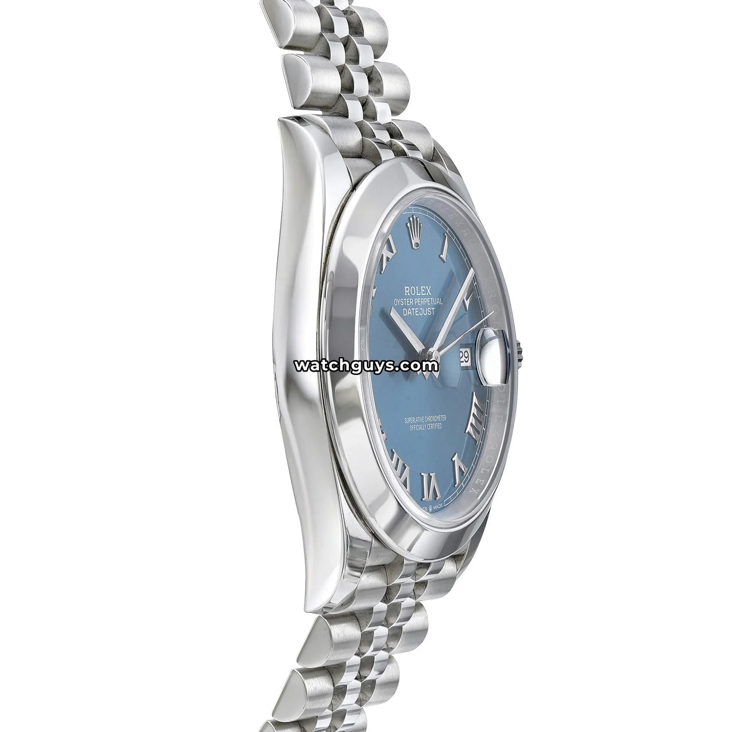 Rolex Datejust 126300 Azzurro Blue Roman Jubilee