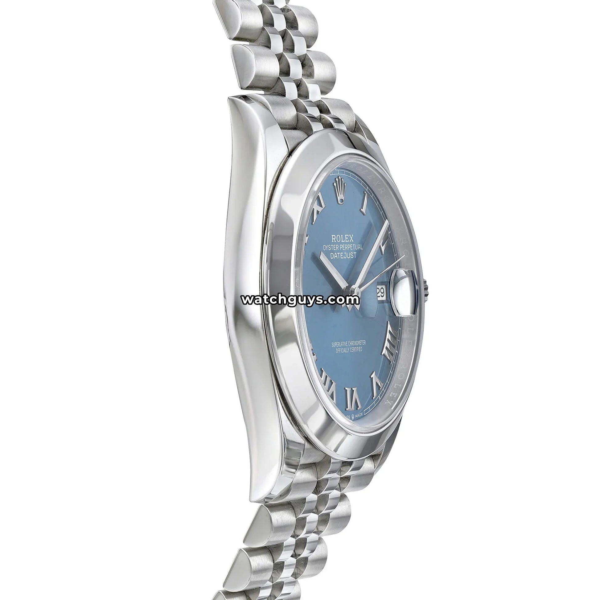 Rolex Datejust 126300 Azzurro Blue Roman Jubilee