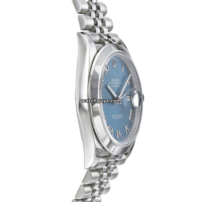Rolex Datejust 126300 Azzurro Blue Roman Jubilee