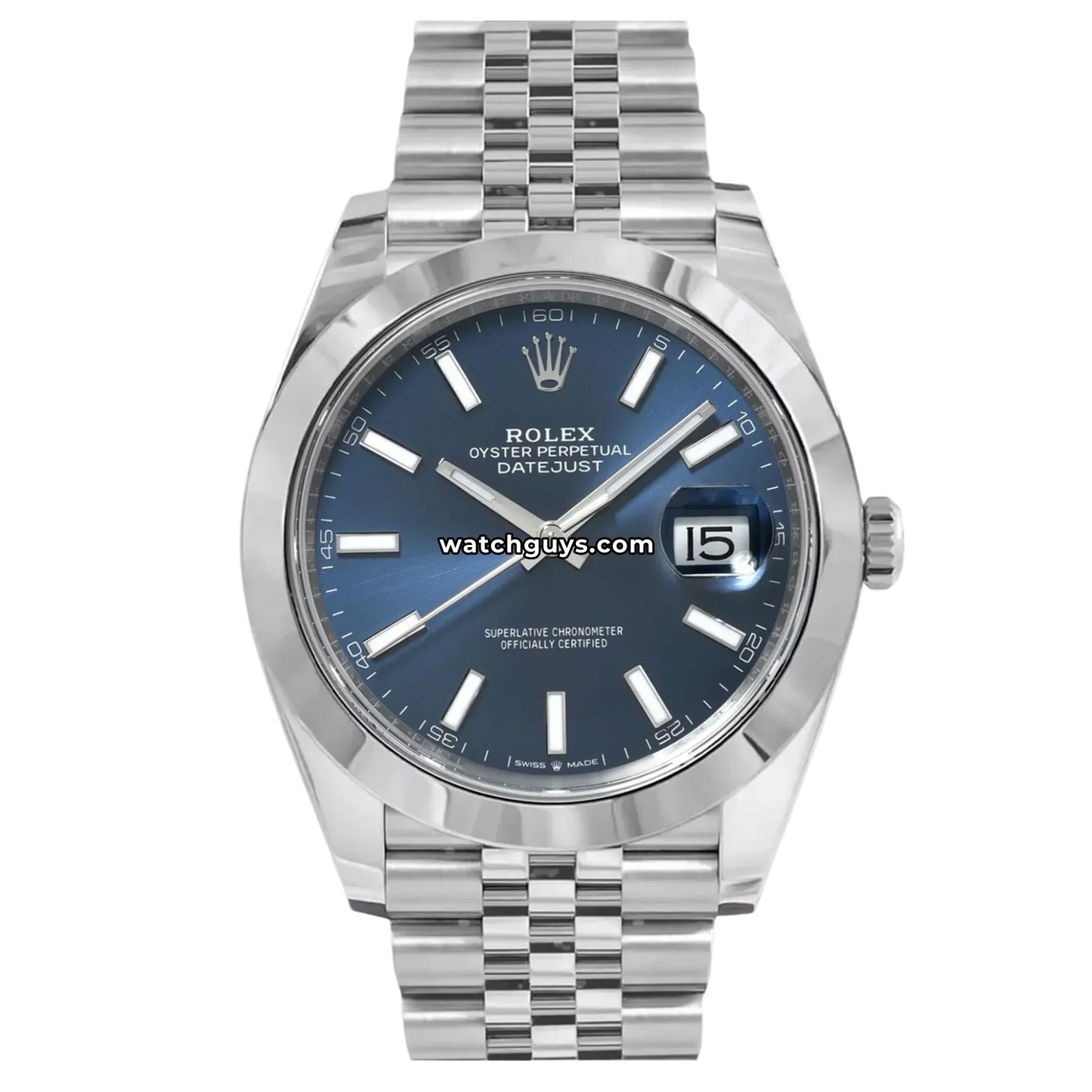 Rolex Datejust 126300 Blue Index Jubilee
