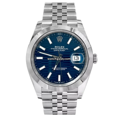 Rolex Datejust 126300 Blue Motif Jubilee