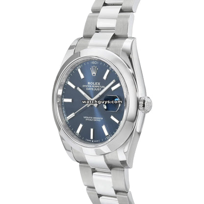 Rolex Datejust 126300 Blue Index Oyster