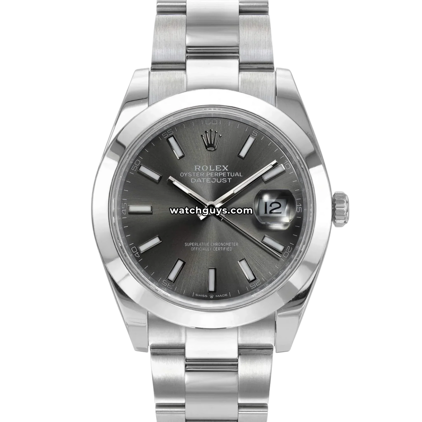 Rolex Datejust 126300 Rhodium Oyster