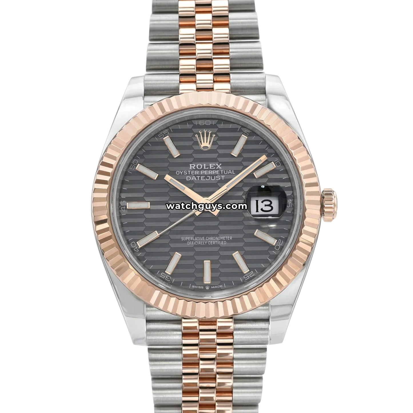 Rolex Datejust 126331 Slate Fluted Motif Jubilee