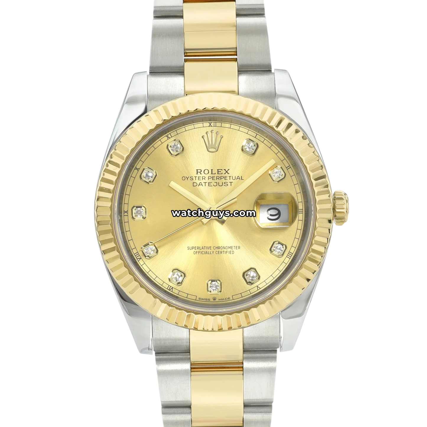 Rolex Datejust 126333 Champagne Diamond Oyster