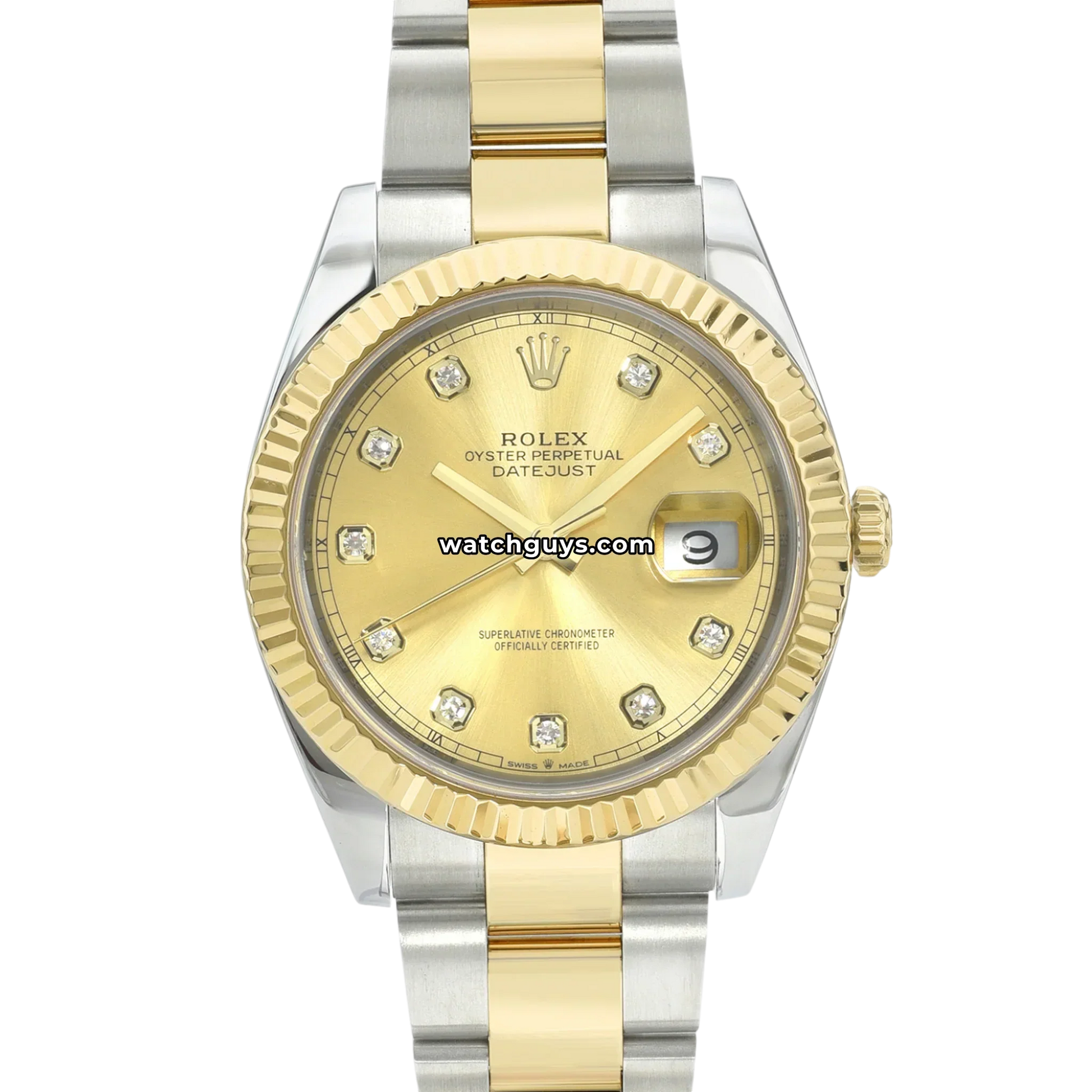 Rolex Datejust 126333 Champagne Diamond Oyster