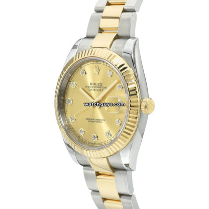 Rolex Datejust 126333 Champagne Diamond Oyster