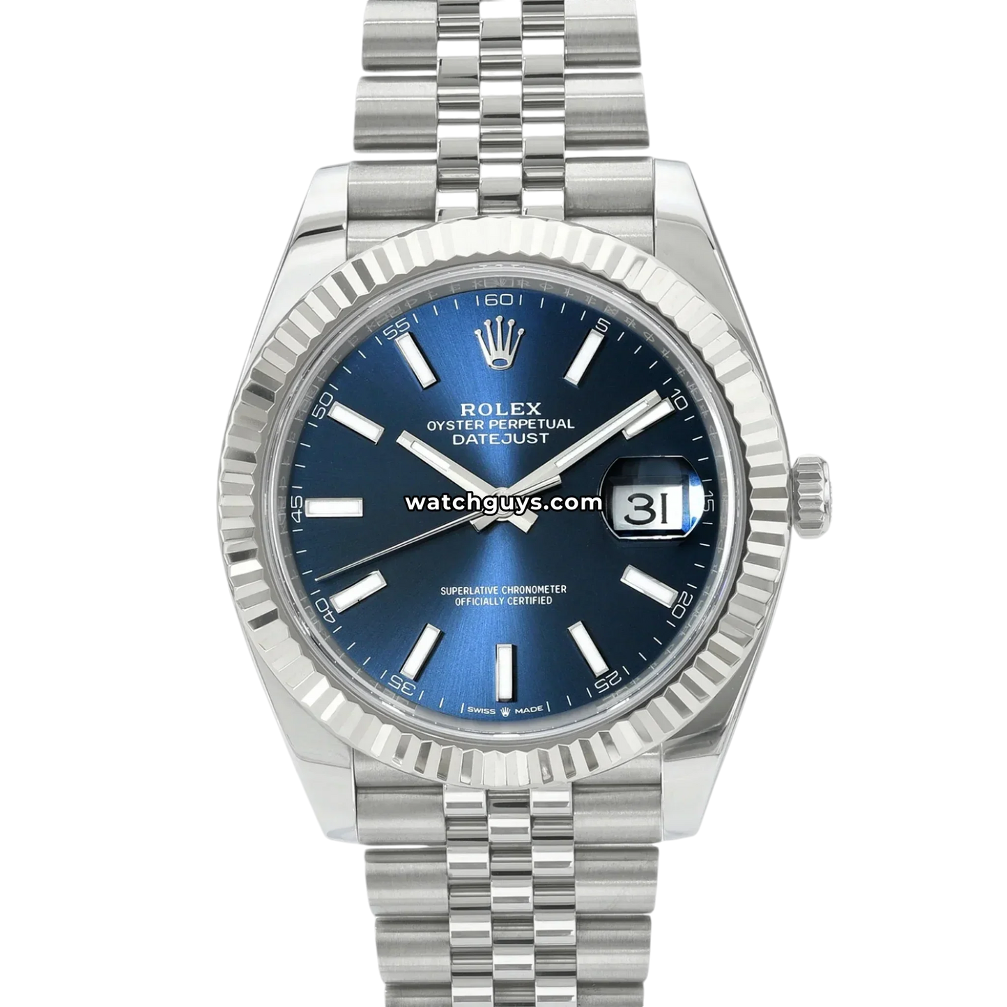 Rolex Datejust 126334 Blue Index Jubilee