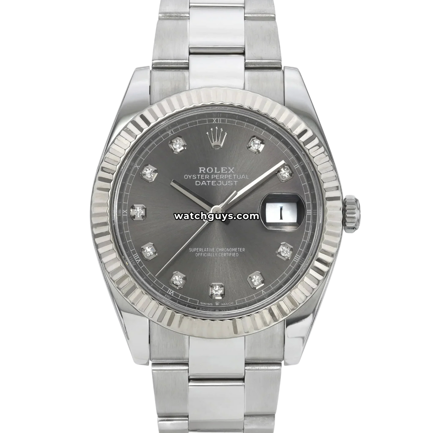 Rolex Datejust 126334 Rhodium Diamond Dial