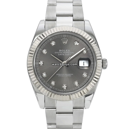 Rolex Datejust 126334 Rhodium Diamond Dial