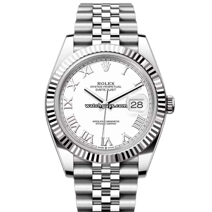 Rolex Datejust 126334 White Roman Jubilee