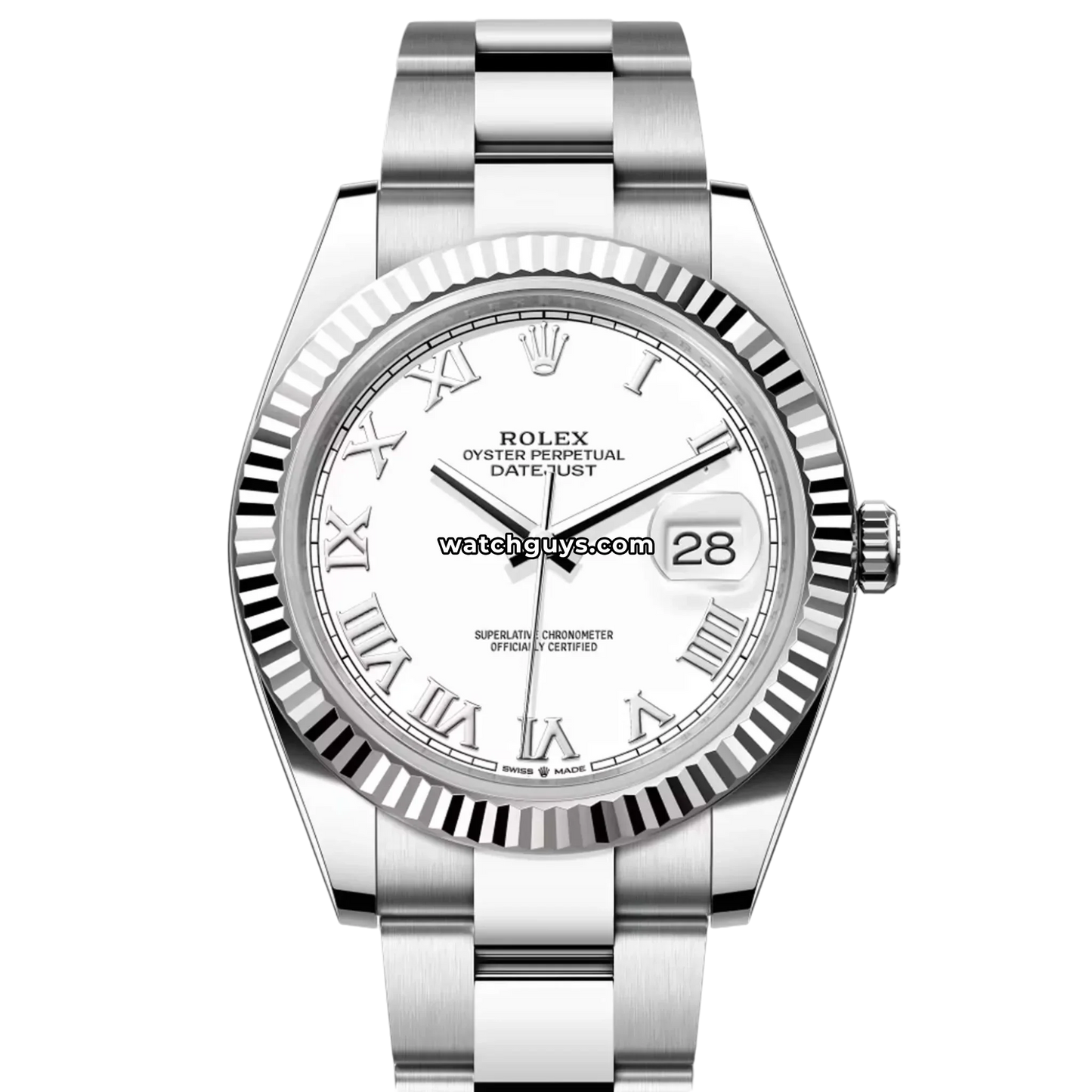 Rolex Datejust 126334 White Roman Oyster
