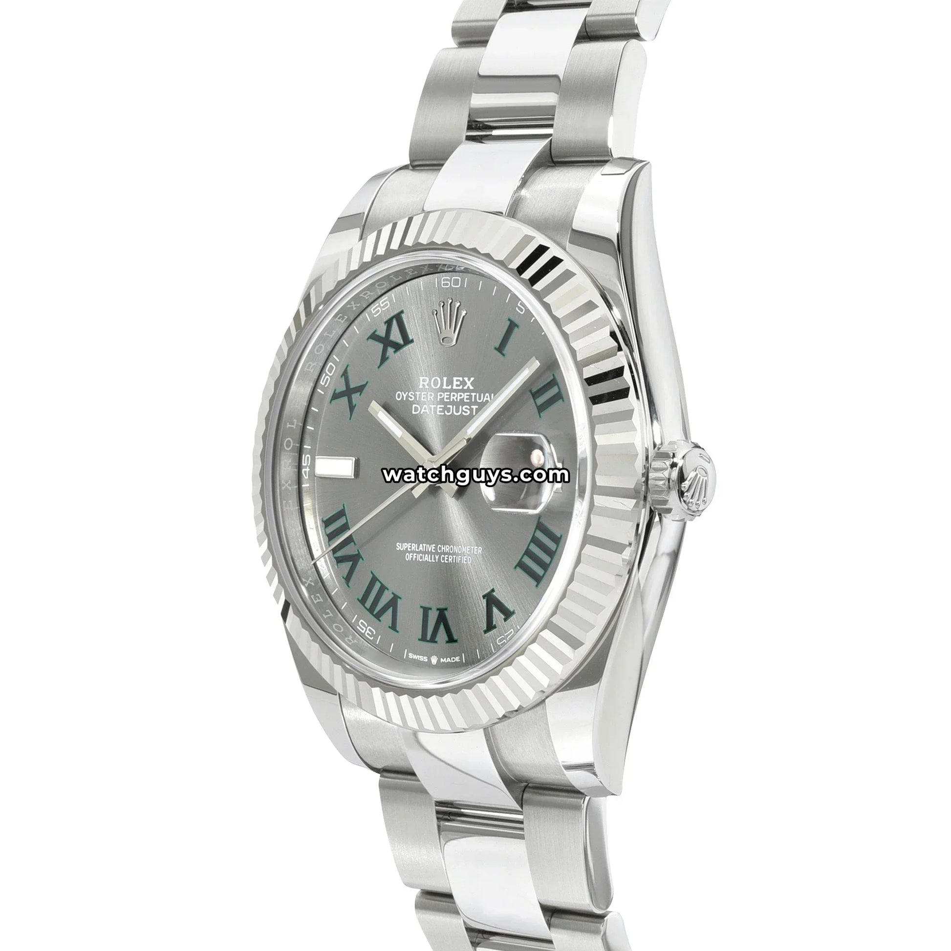 Rolex Datejust 126334 Wimbledon Stainless Steel Oyster