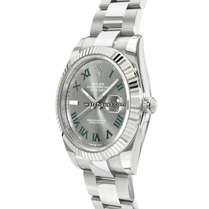 Rolex Datejust 126334 Wimbledon Stainless Steel Oyster