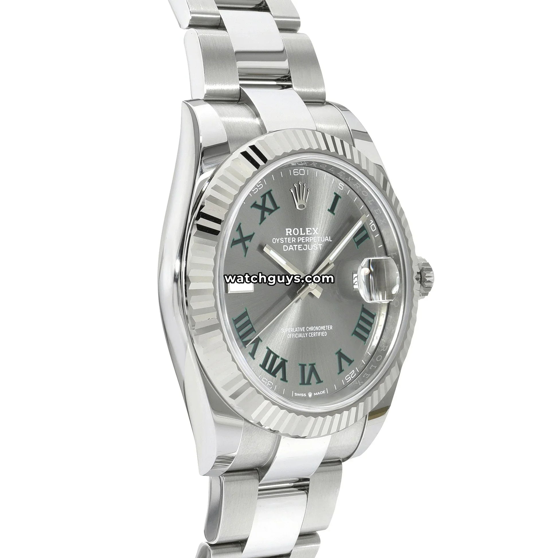 Rolex Datejust 126334 Wimbledon Stainless Steel Oyster