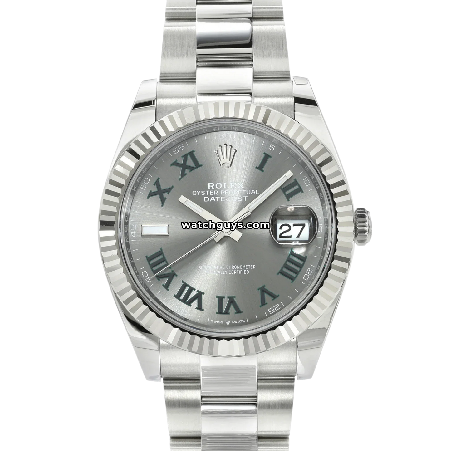 Rolex Datejust 126334 Wimbledon Stainless Steel Oyster