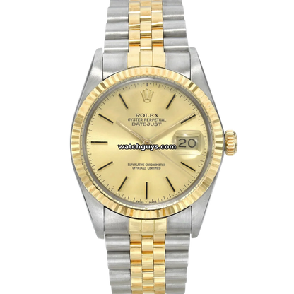 Rolex Datejust 16013 Two Tone Champagne