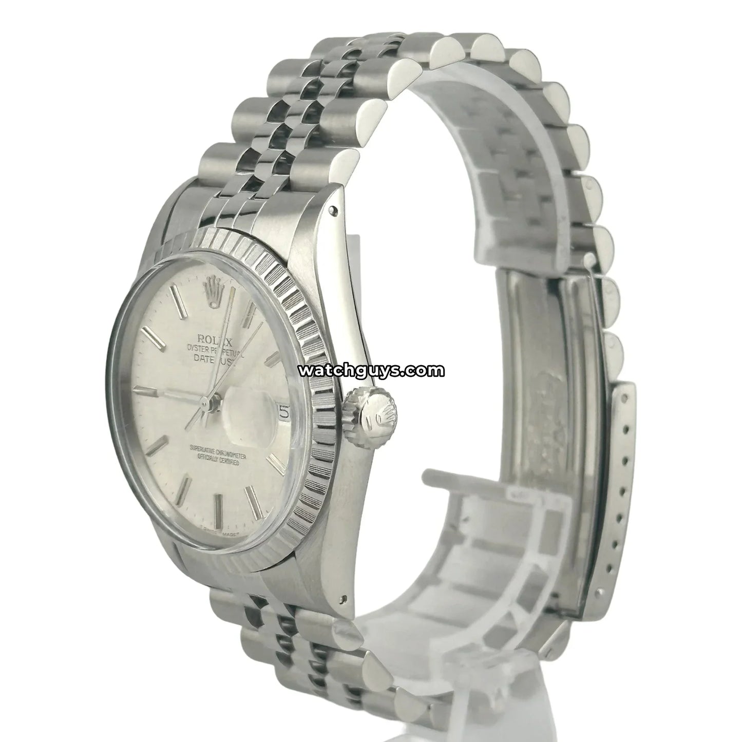 Rolex Datejust 16030 Silver Linen