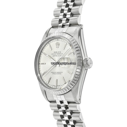 Rolex Datejust 16030 Silver Tapestry