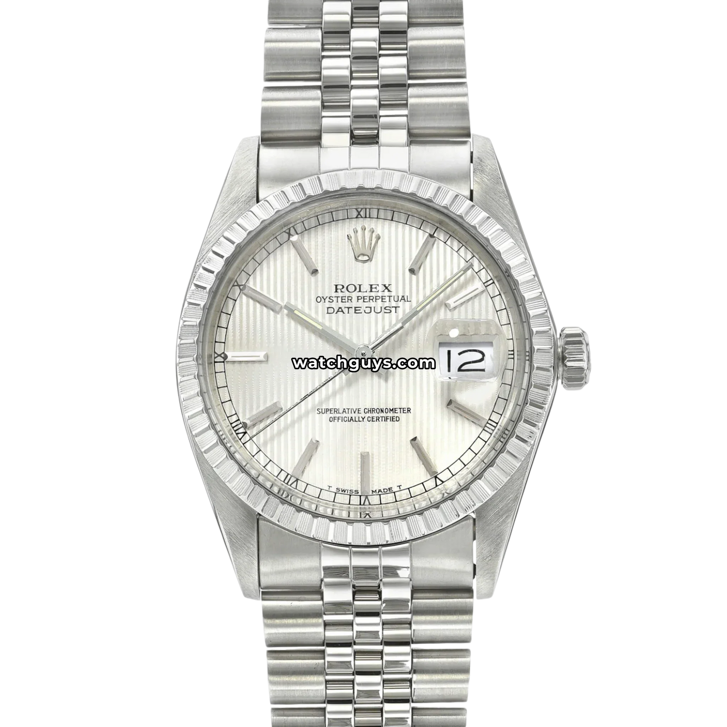 Rolex Datejust 16030 Silver Tapestry