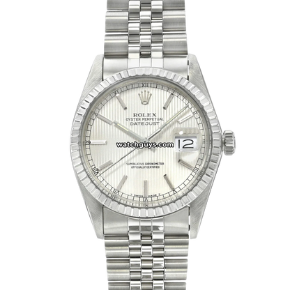 Rolex Datejust 16030 Silver Tapestry