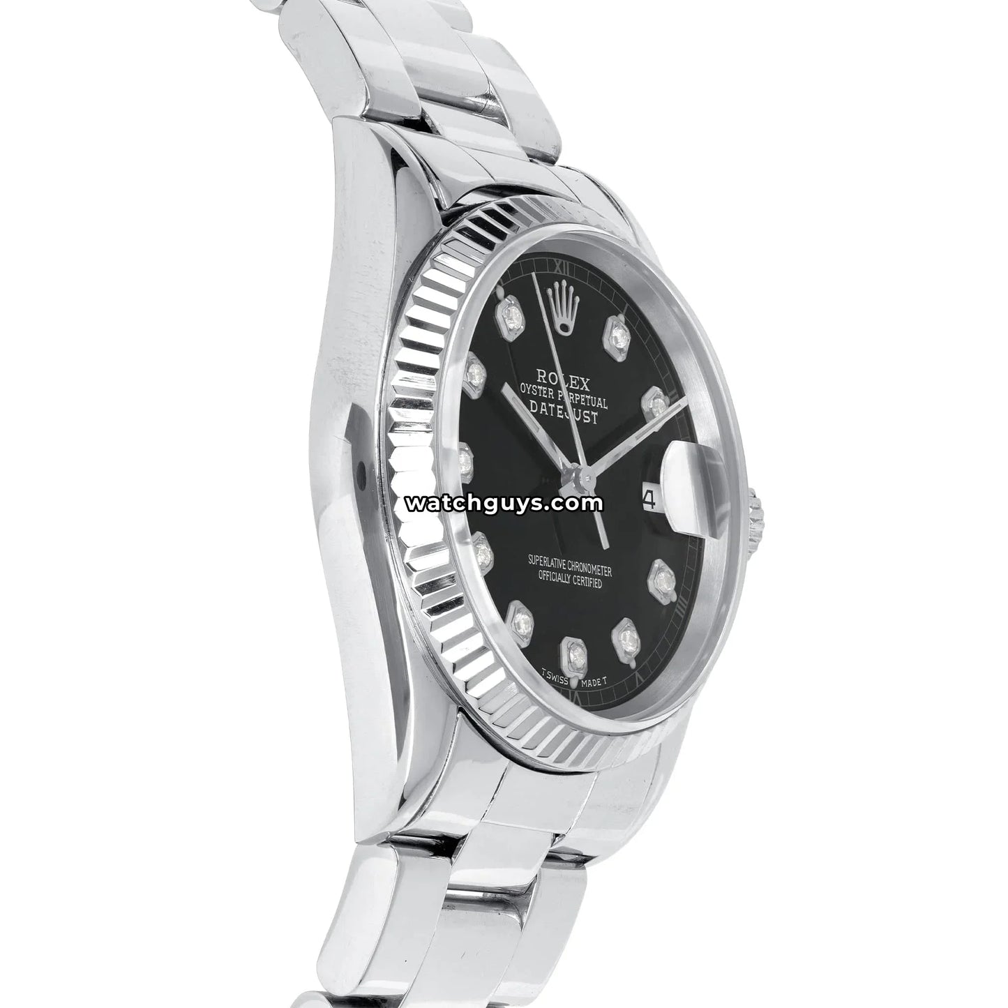 Rolex Datejust 16220 Black Diamond Dial