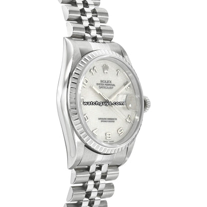 Rolex Datejust 16220 Ivory Jubilee Arabic