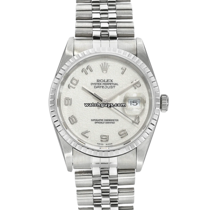 Rolex Datejust 16220 Ivory Jubilee Arabic