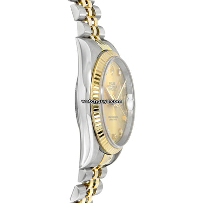 Rolex Datejust 16233 Champagne Diamond