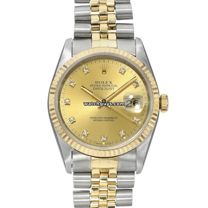 Rolex Datejust 16233 Champagne Diamond