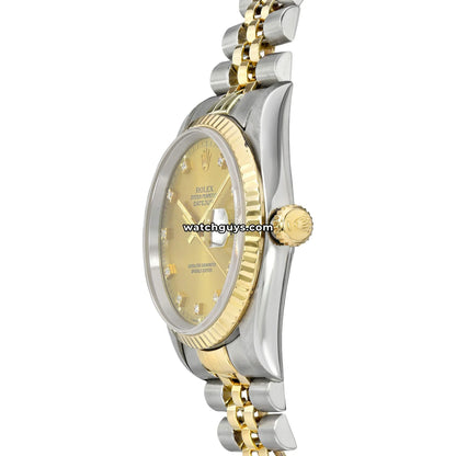 Rolex Datejust 16233 Champagne Diamond