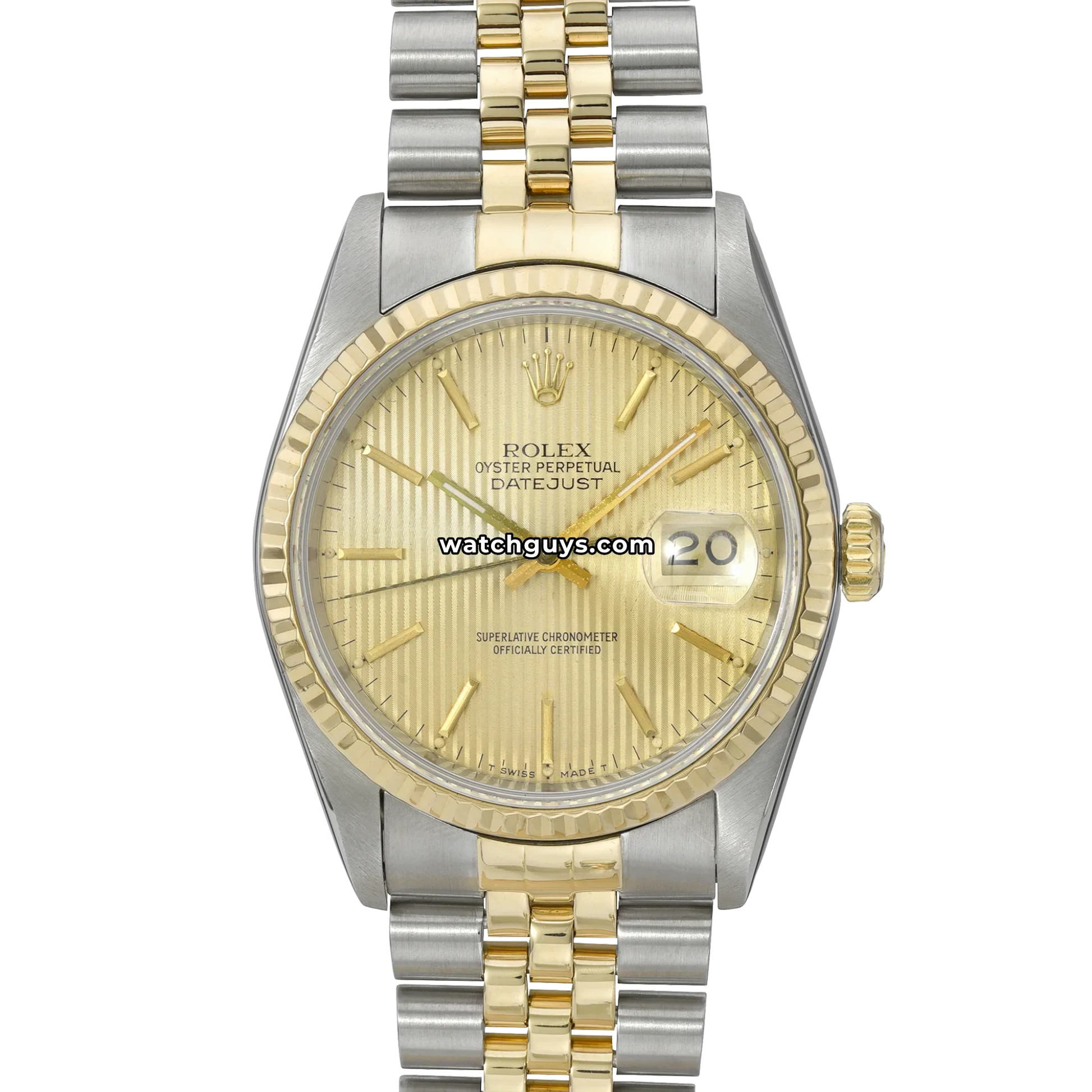 Rolex Datejust 16233 Champagne Tapestry