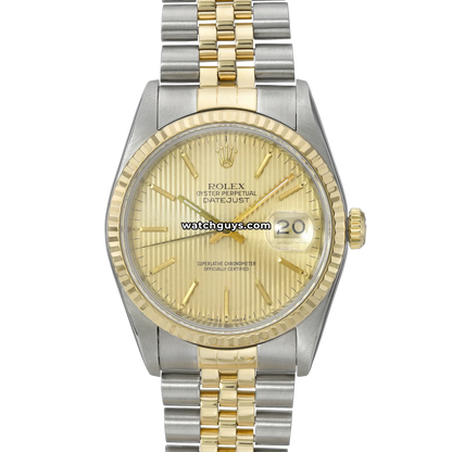 Rolex Datejust 16233 Champagne Tapestry