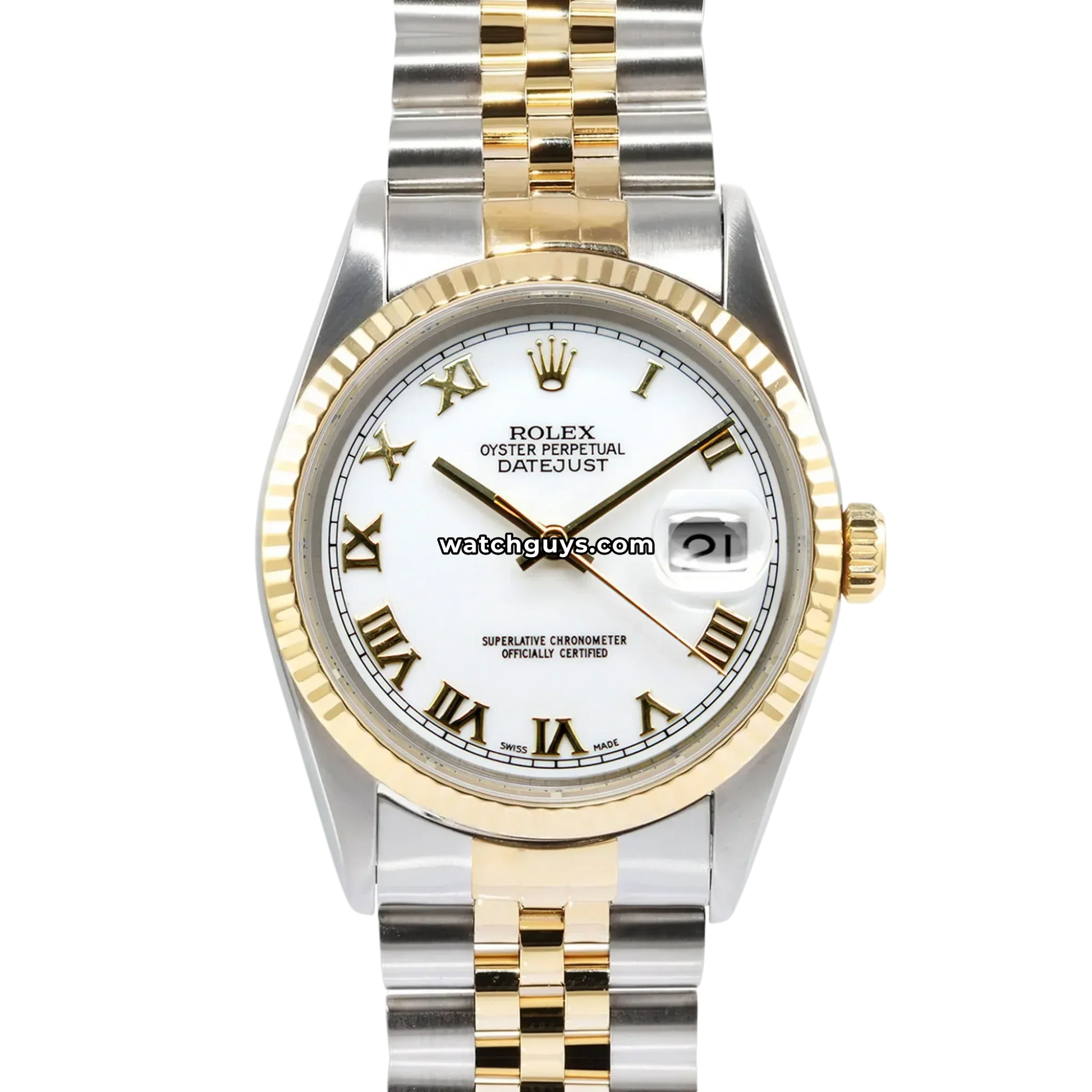 Rolex Datejust 16233 White Roman Jubilee
