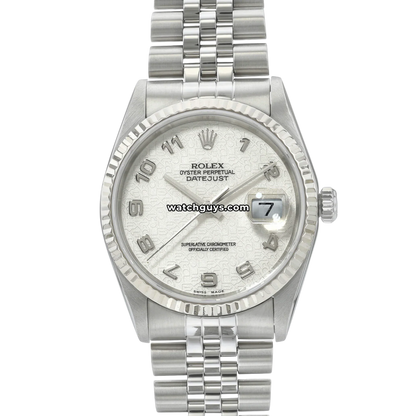 Rolex Datejust 16234 Ivory Jubilee Arabic